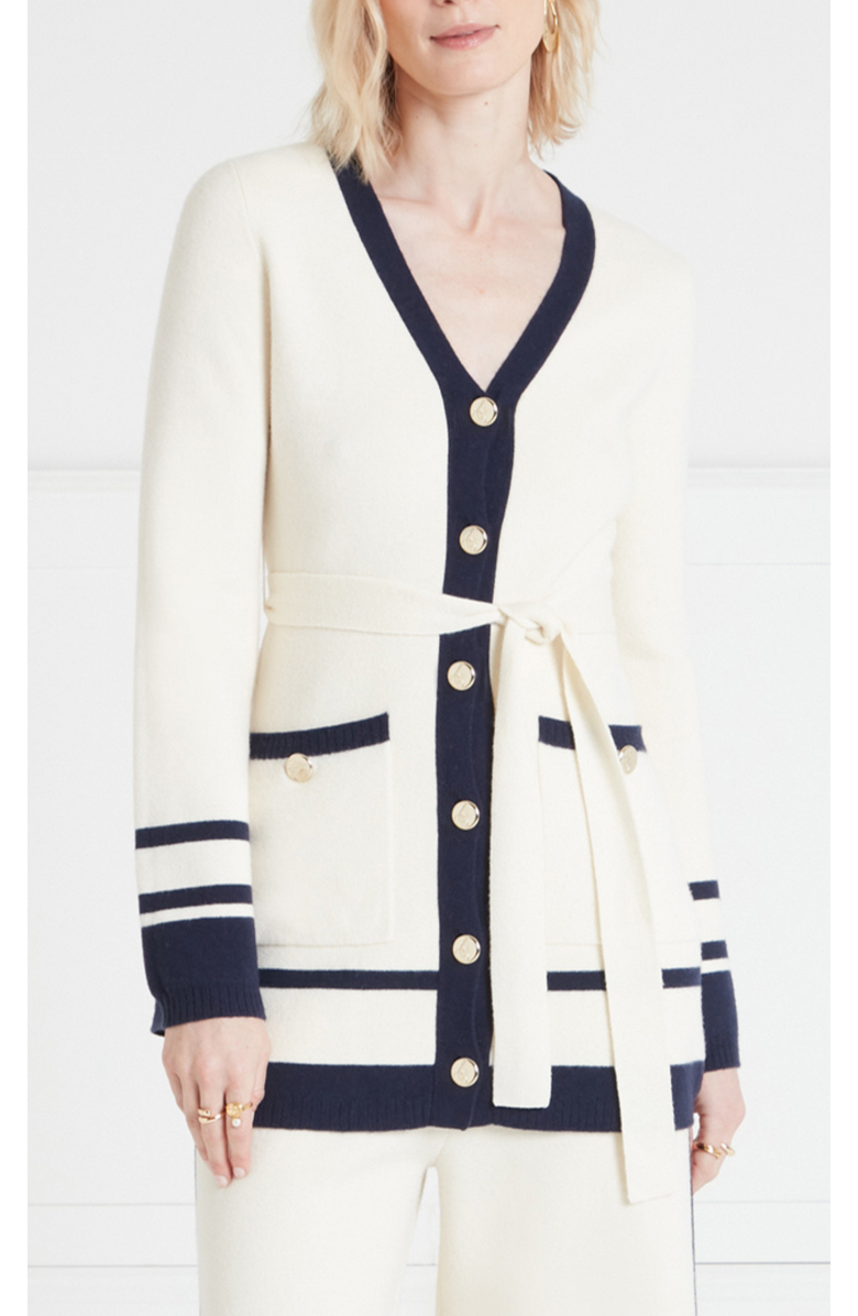 Temperley London Ribiera Knit Jacket, Alternate, color, Ivory