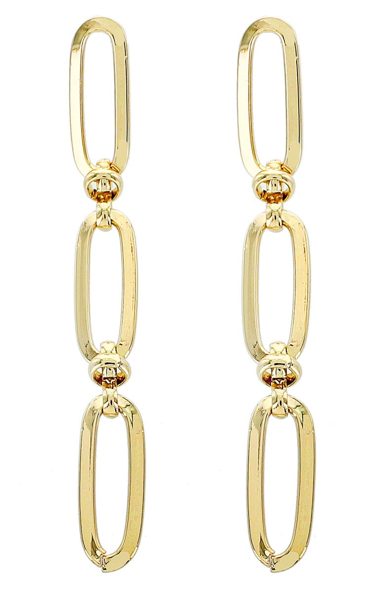 Panacea Linear Chain Drop Earrings, Main, color, Gold