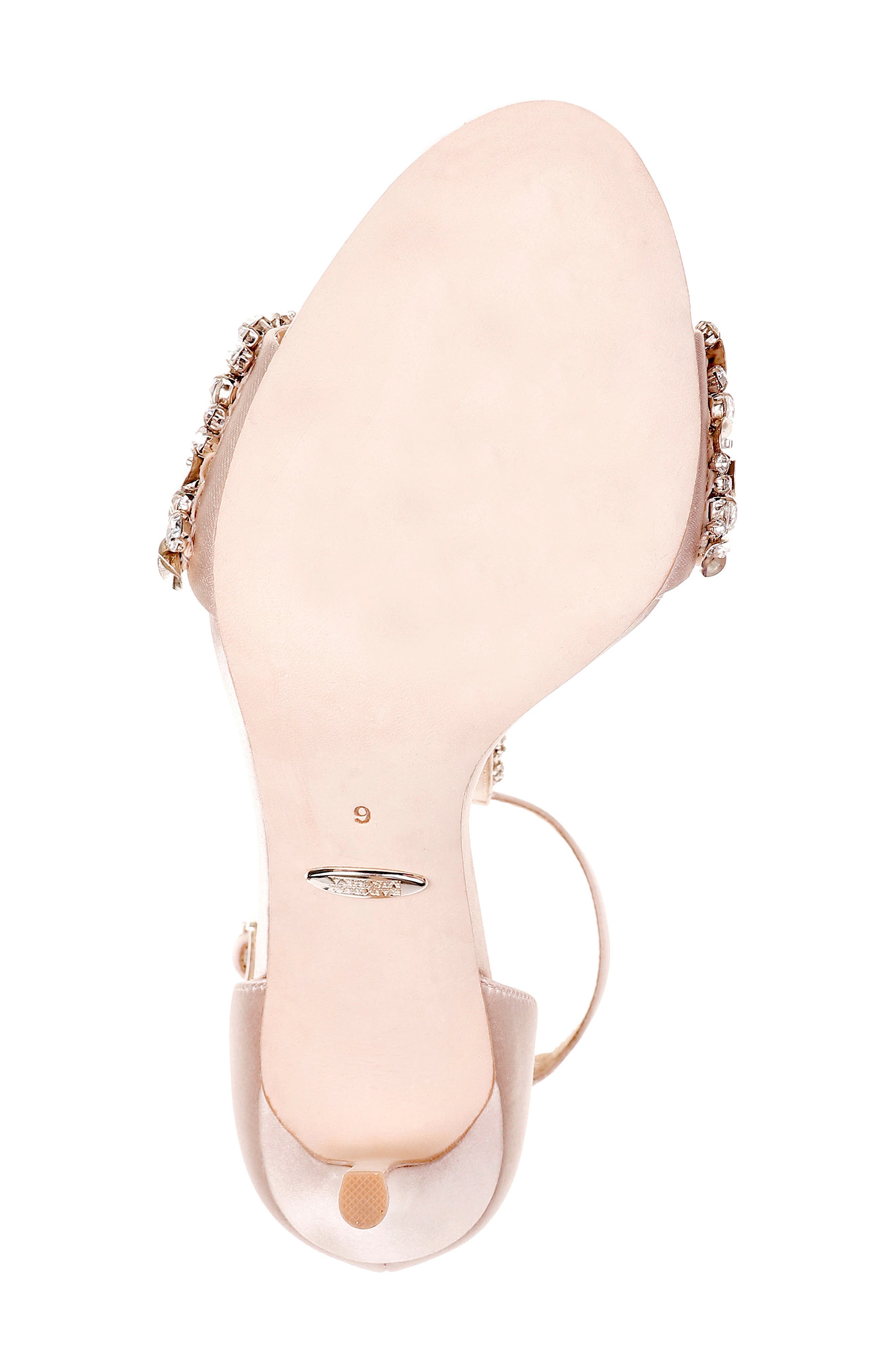 Badgley Mischka Collection Badgley Mischka Crystal Embellished Sandal, Alternate, color, 