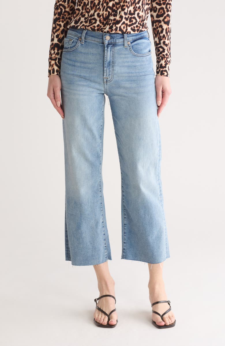 7 For All Mankind Alexa Wide Leg Crop Jeans, Main, color,