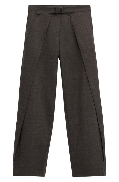 Belted Pleated Pants