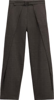 MANGO Belted Pleated Pants