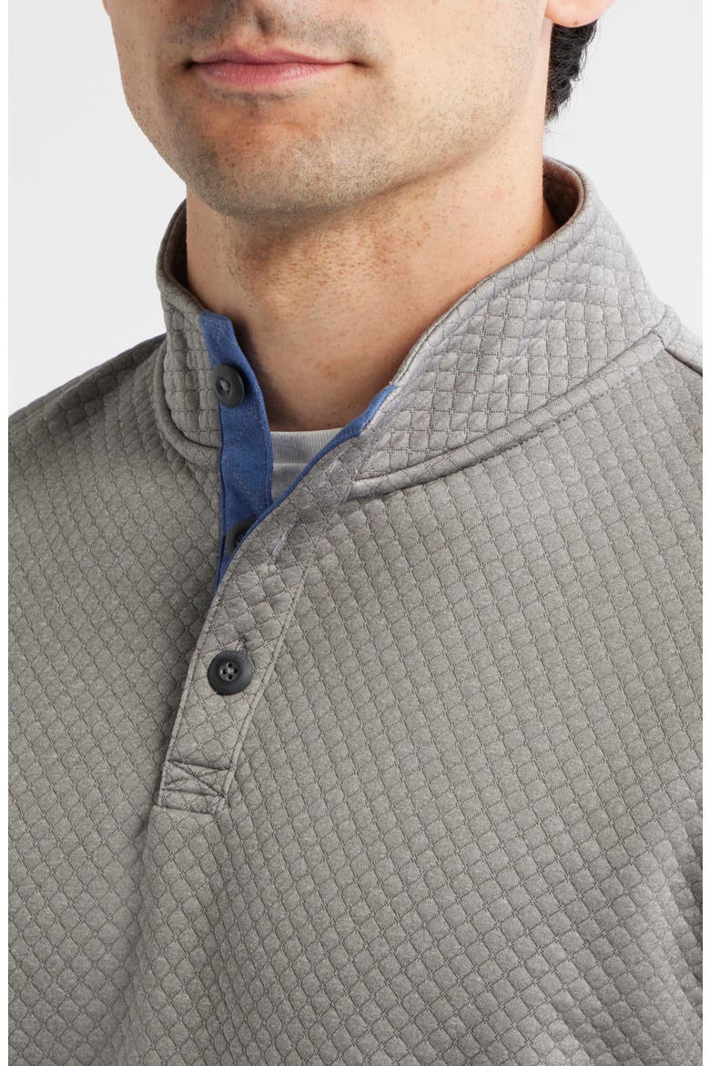 Rockwells Quilted Henley Pullover, Alternate, color, SMOKE
