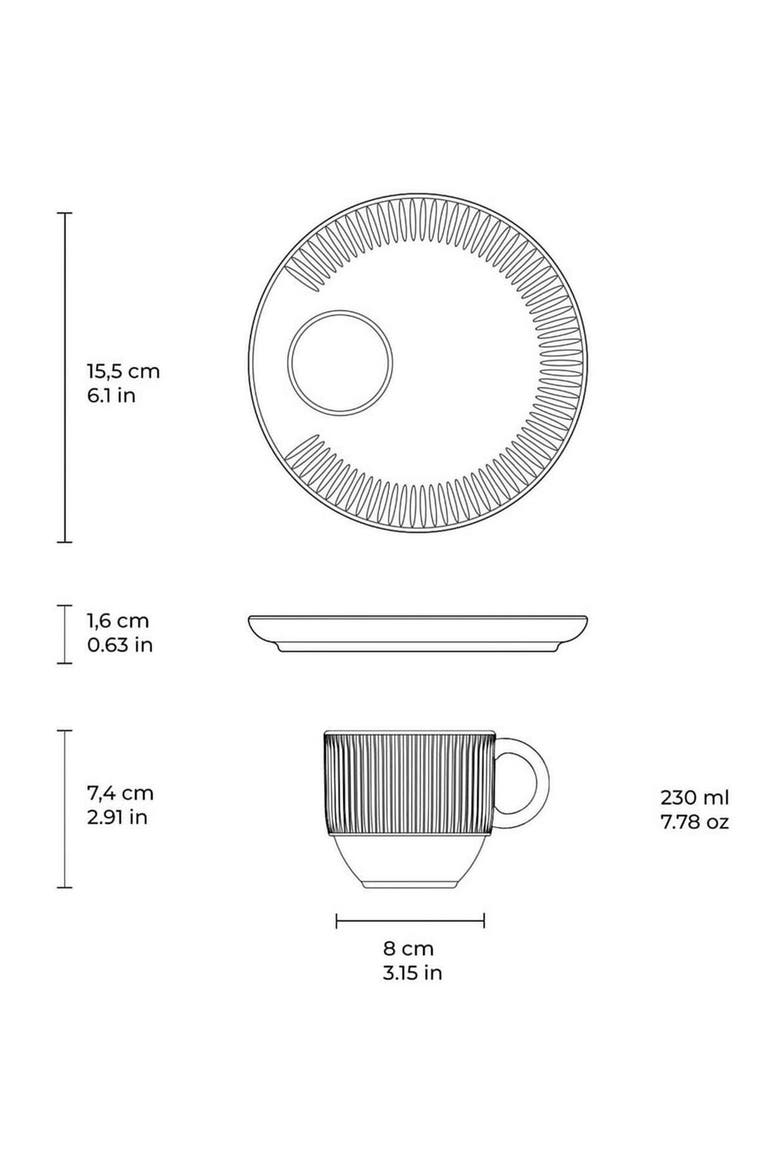 Tea Cup Set of 6, Alternate, color, New White