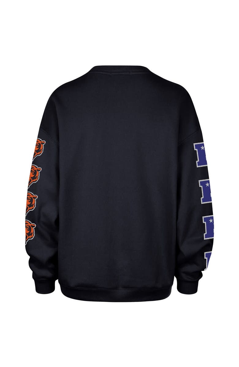 '47 Women's '47 Navy Chicago Bears Go Big Oversized Pullover Sweatshirt, Alternate, color, Navy