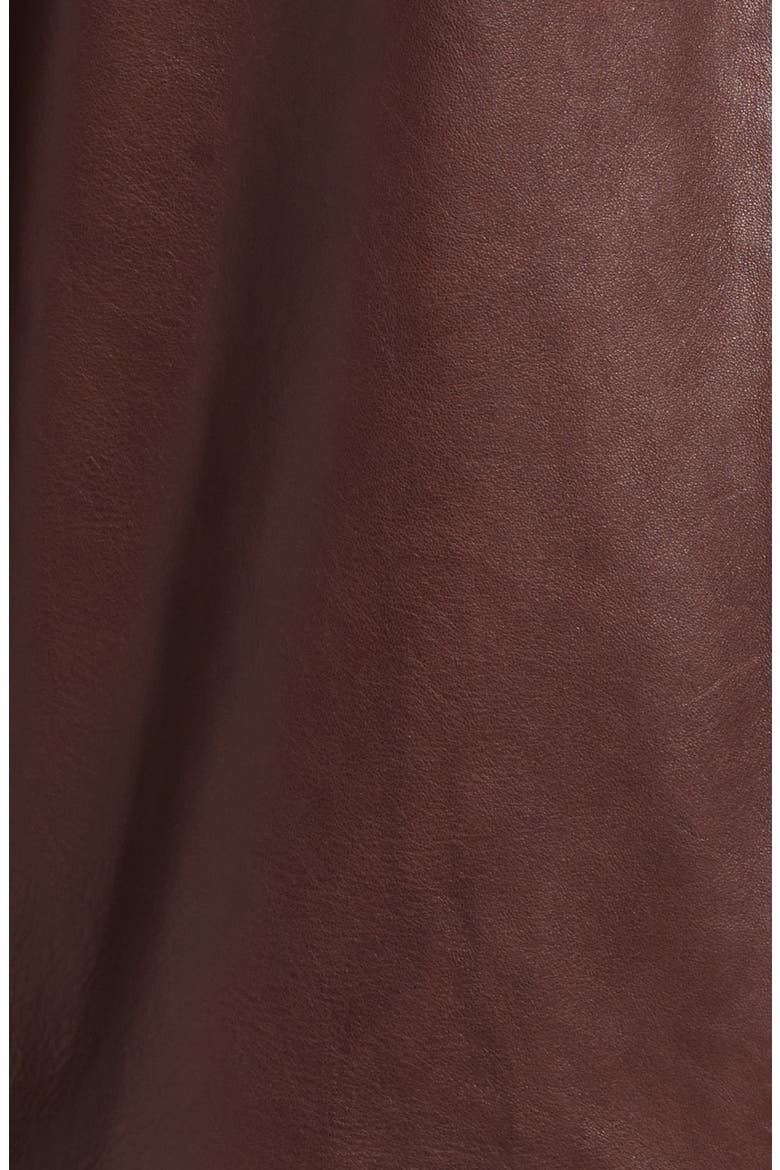 Alix Leather Jacket, Alternate, color, DEEP CHERRY WINE