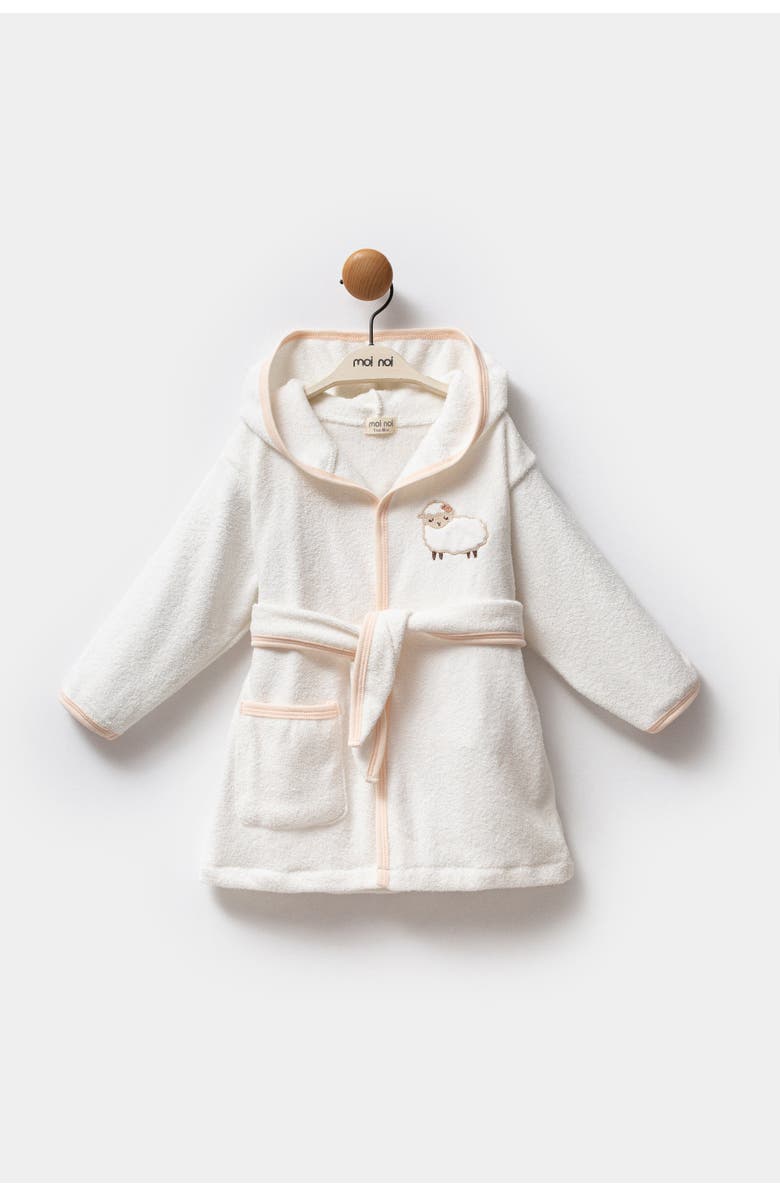 moi noi Sheep Robe, Alternate, color, Pink