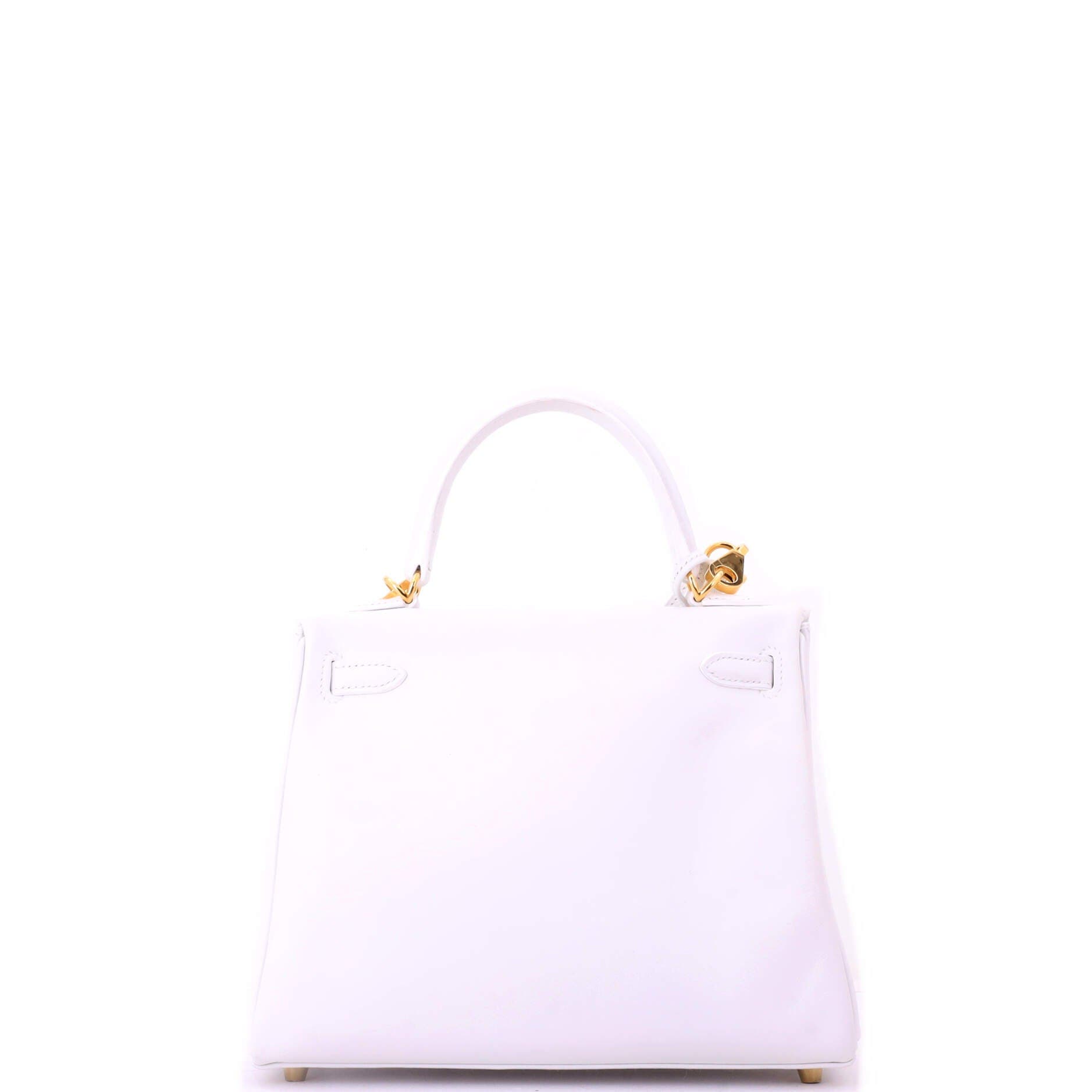 Kelly Handbag White Swift with Gold Hardware 25, Alternate, color, White