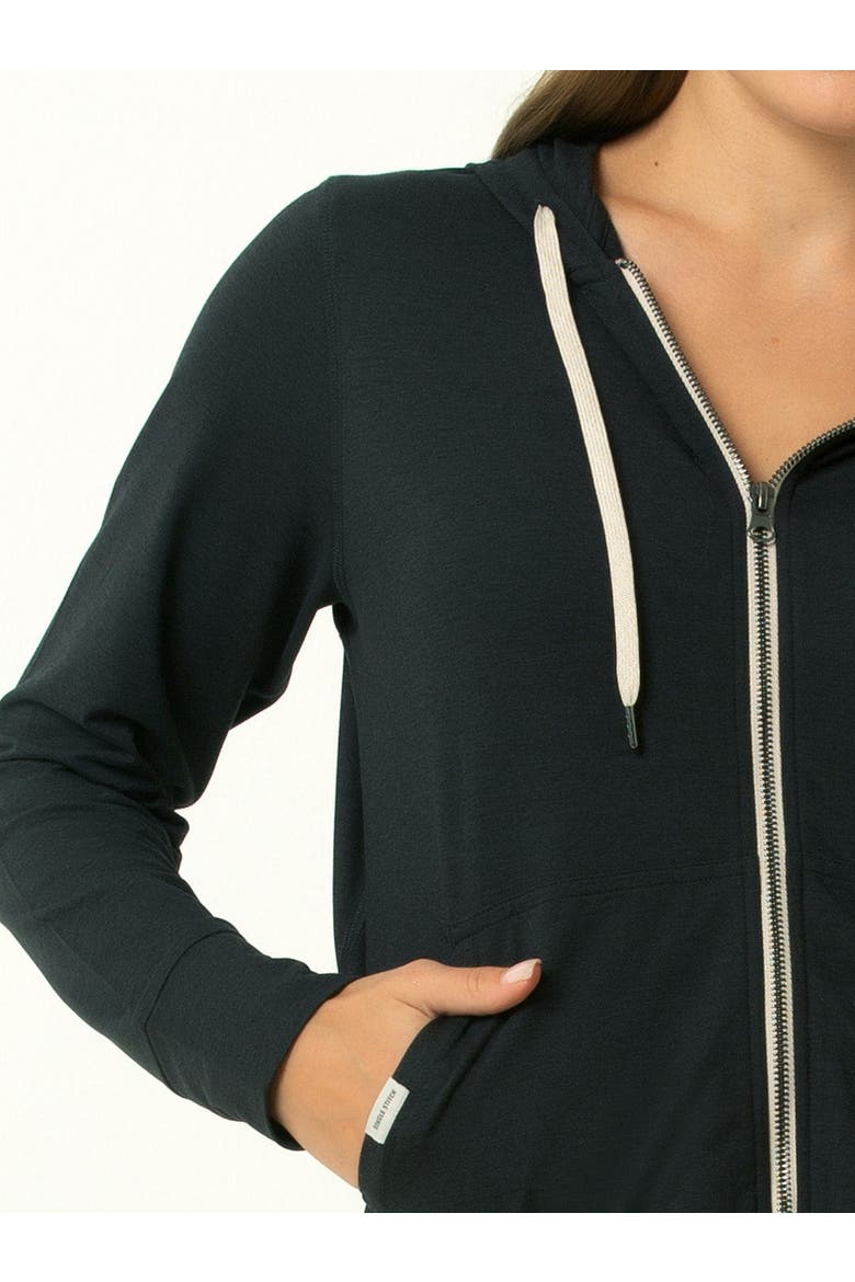 Lightweight Full-Zip Hoodie, Alternate, color, Heather Oat