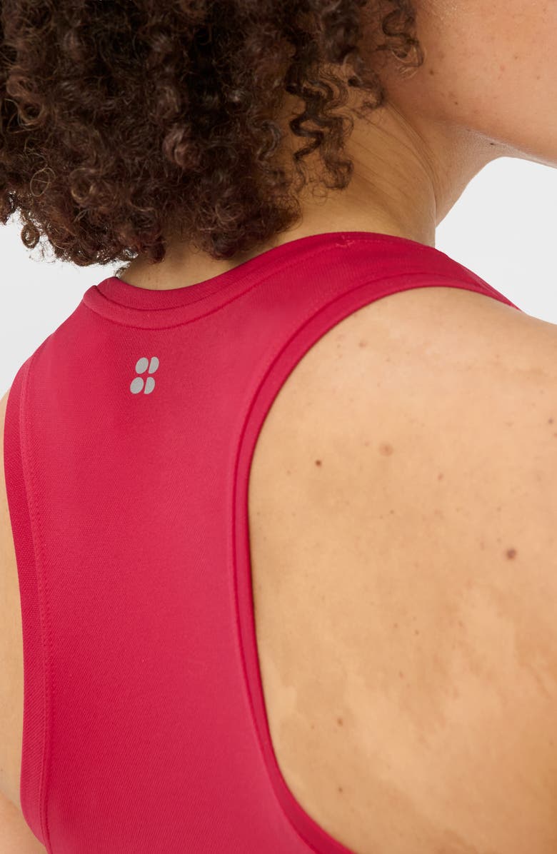 Sweaty Betty Athlete Seamless Workout Crop Tank, Alternate, color, Crimson Red