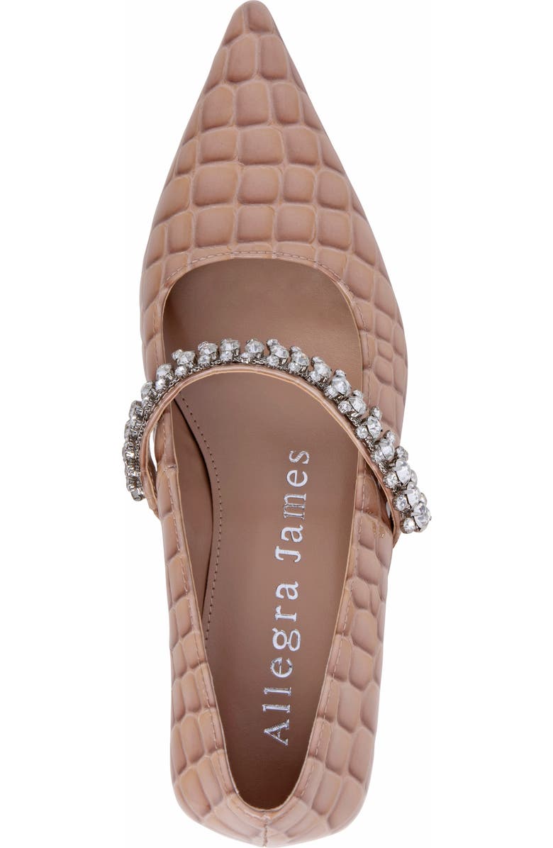 Allegra James Antonella Embossed Leather Pump, Alternate, color,