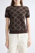 Vince Diamond Plaid Cashmere Sweater