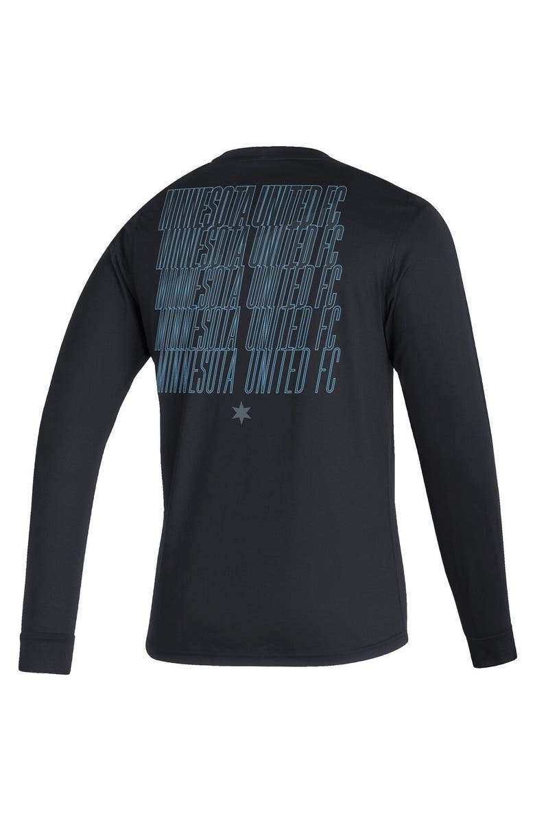 adidas Men's adidas Black Minnesota United FC Club Long Sleeve T-Shirt, Alternate, color, 