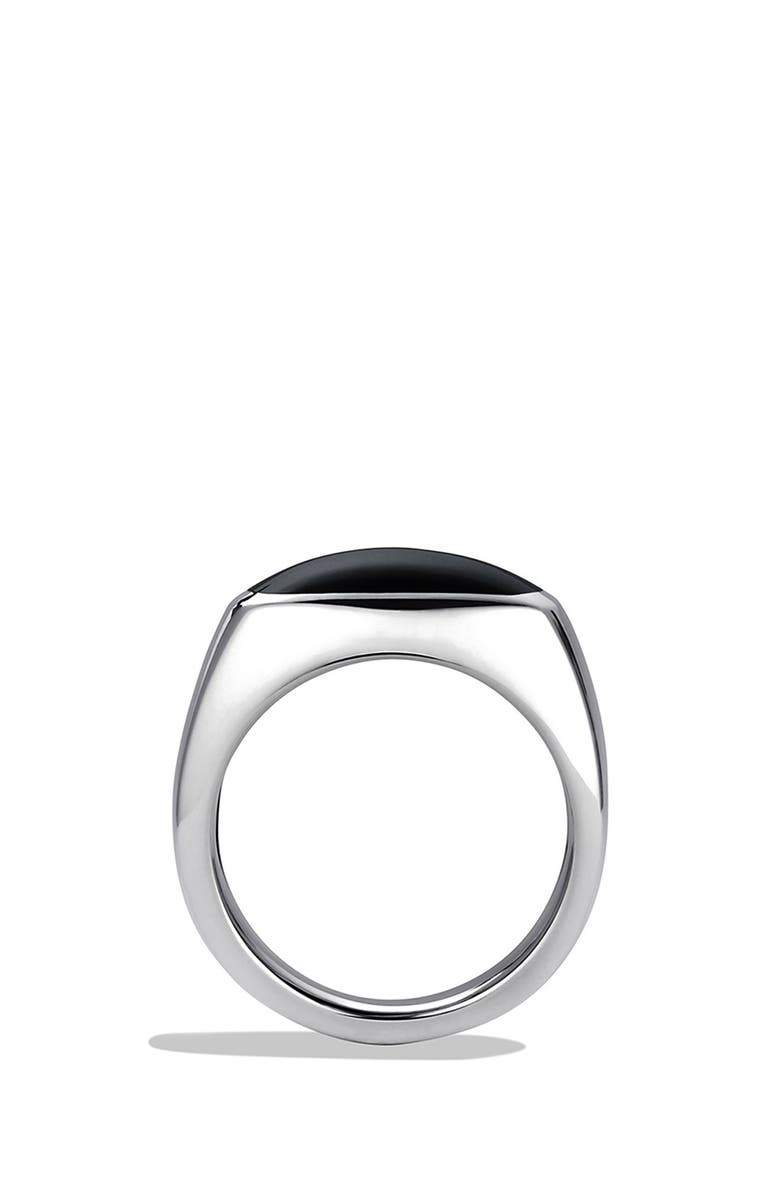 David Yurman 'Chevron' Signet Ring, Alternate, color,