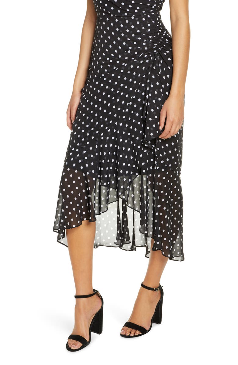 Julia Jordan Dot Print Chiffon Dress, Alternate, color, 