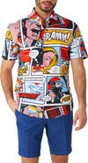 OppoSuits Danger Days Stretch Short Sleeve Button-Up Shirt