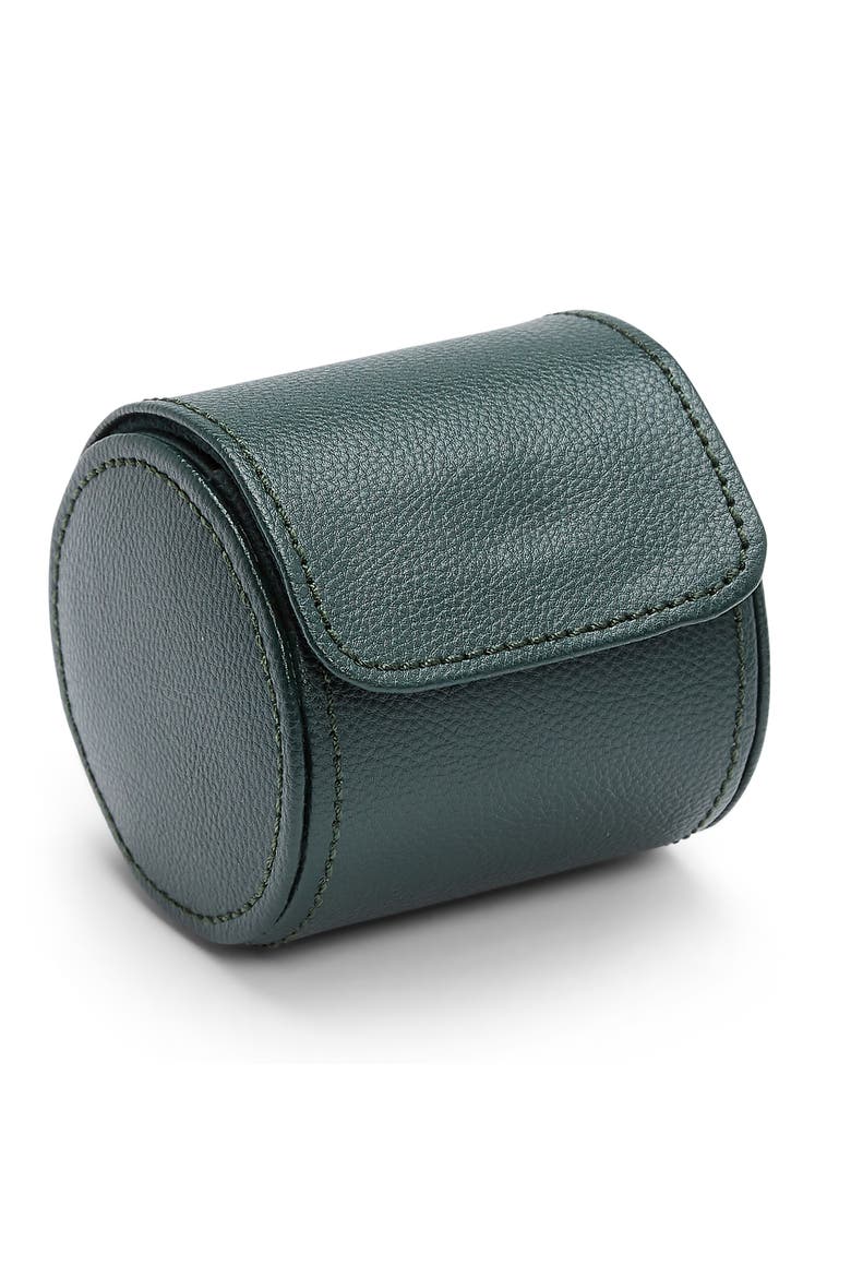 British Racing Single Watch Roll, Alternate, color, British Racing Green