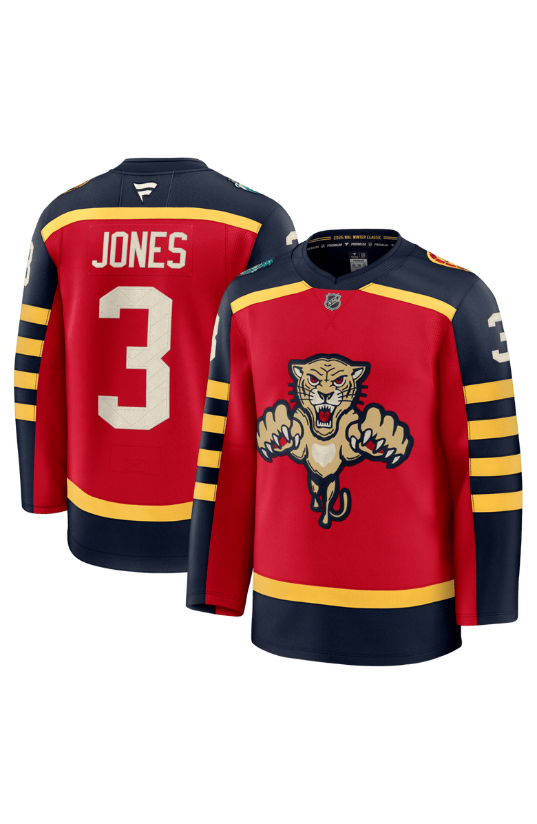 FANATICS Men's Fanatics Seth Jones Red Florida Panthers 2026 NHL Winter Classic Premium Jersey, Main, color, Red
