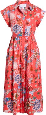 SUGARLIPS Oreanna Floral Grenola Shirtdress