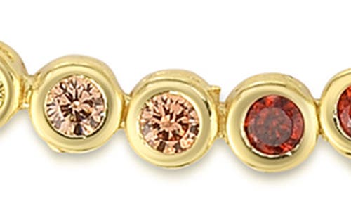 Sphera Milano Colorful Cz Station Bracelet In Gold