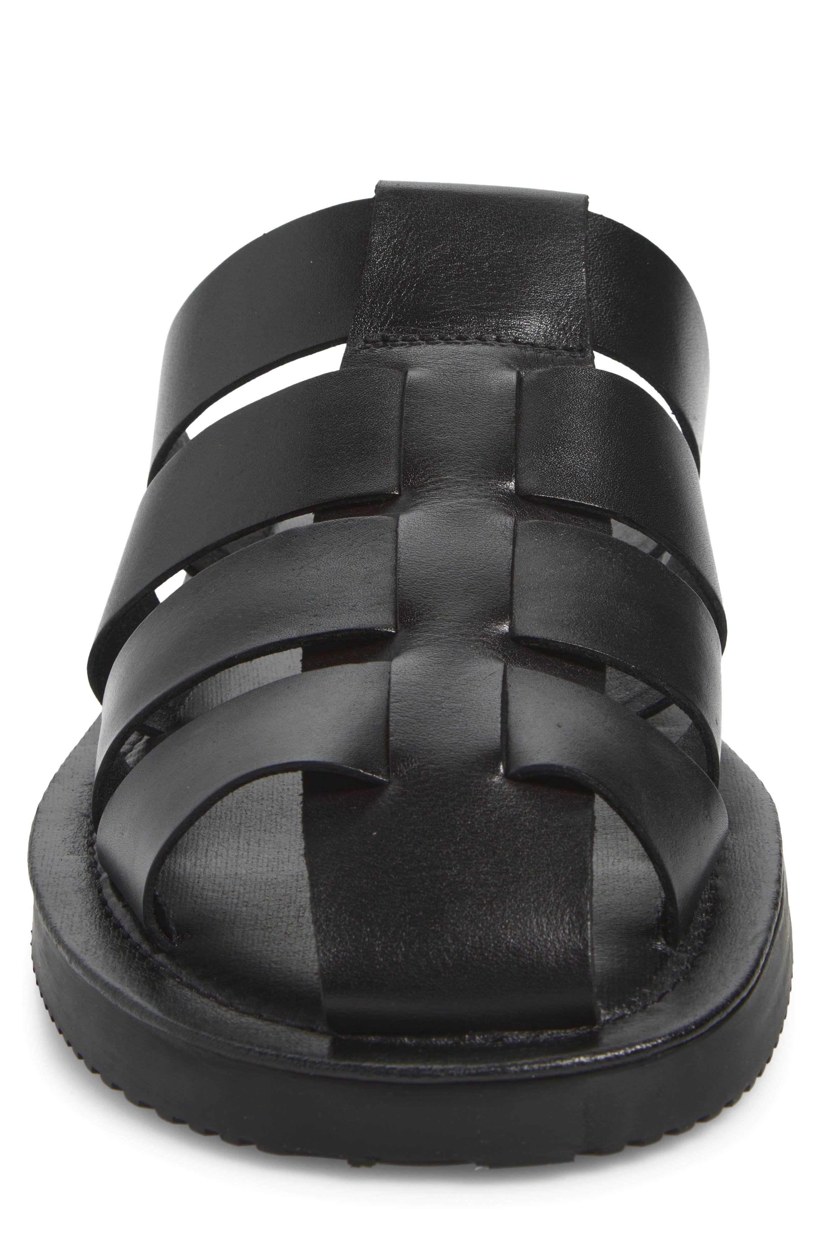 Brody Fisherman Mule, Alternate, color, BLACK LEATHER