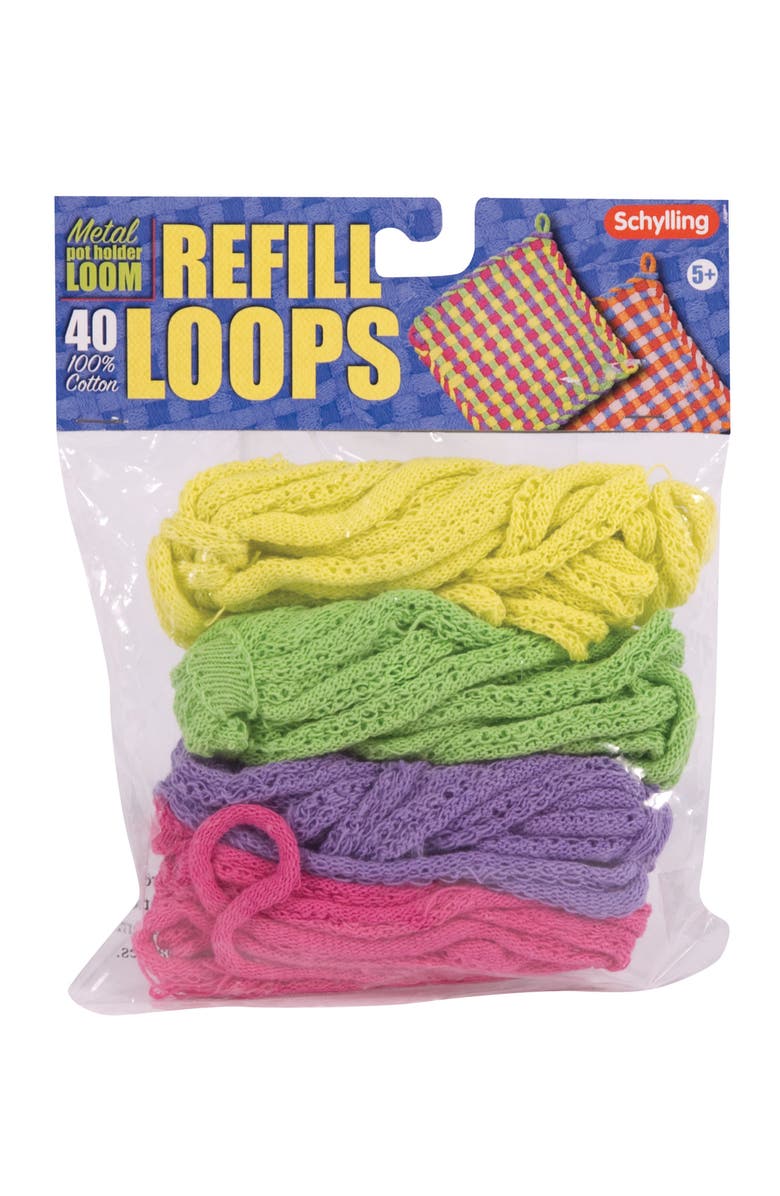 Schylling Loop Refill For Metal Potholder Loom Colors Vary, Alternate, color,
