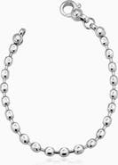Oradina Mens Axis Bead Bracelet in Sterling Silver