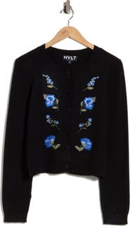 NVLT Floral Embroidered Cardigan