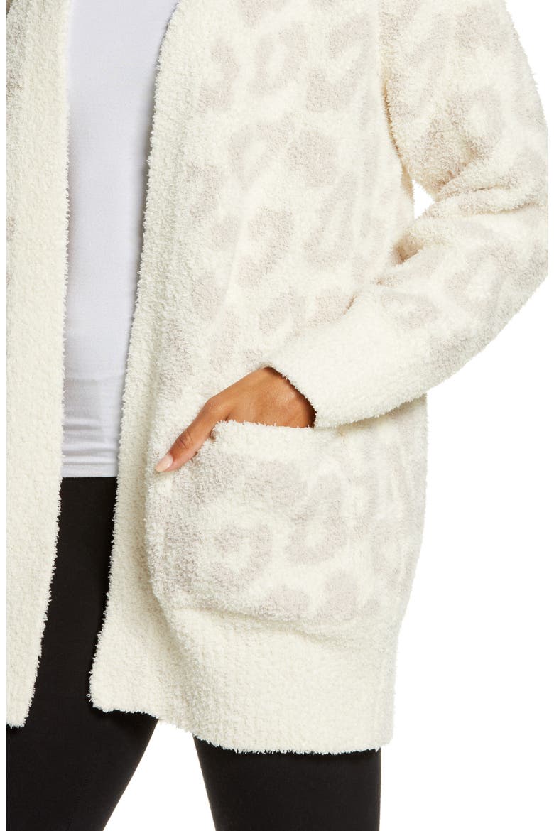 CozyChic™ Leopard Cardigan, Alternate, color, CREAM/ STONE