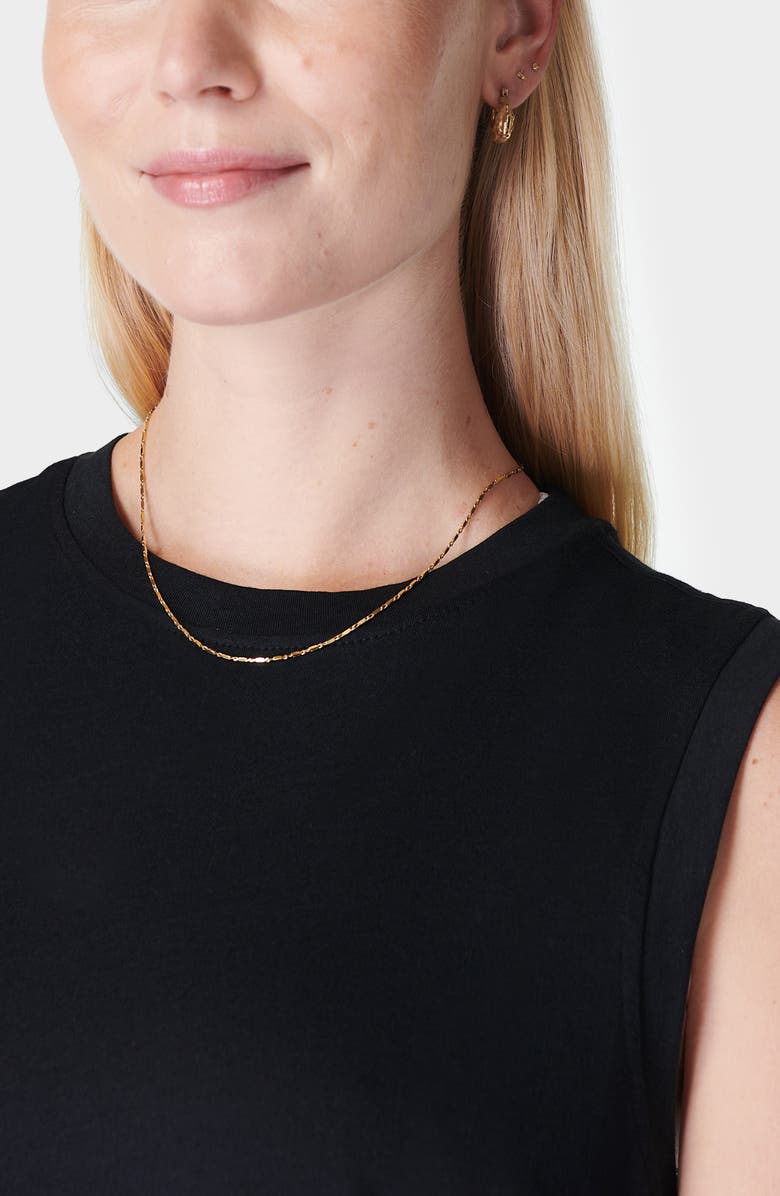 Sweaty Betty Essential Sleeveless T-Shirt, Alternate, color, Black