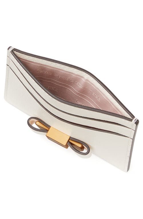 Kate Spade Morgan Embellished Bow Saffiano Leather Card Case