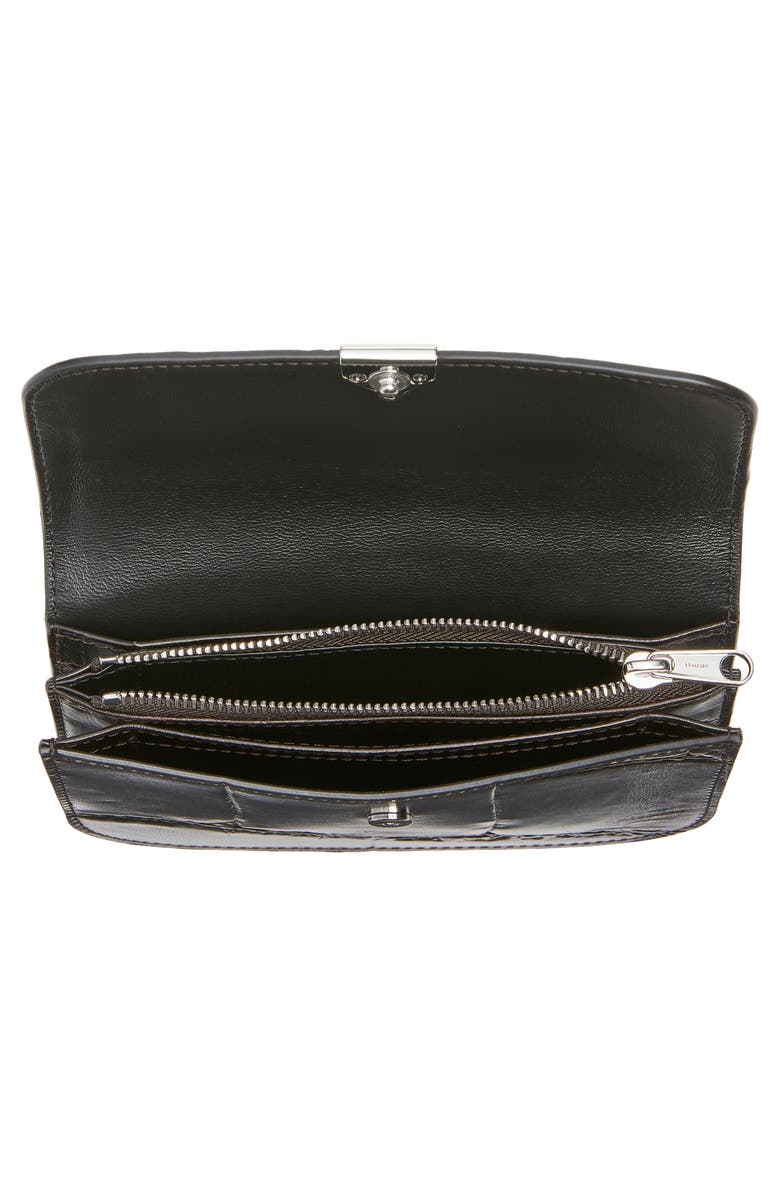 Lemaire Soft Tab Patent Leather Wallet, Alternate, color, Espresso