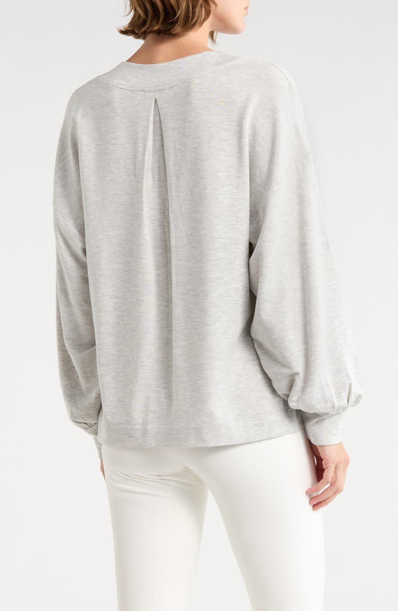 TravisMathew VIP Treatment Long Sleeve T-Shirt, Alternate, color, Heather Light Grey