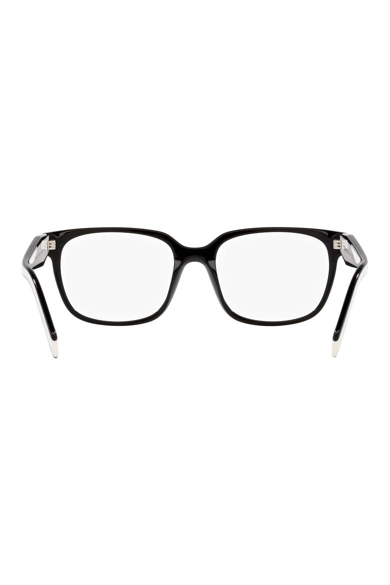 54mm Rectangular Optical Glasses, Alternate, color, BLACK
