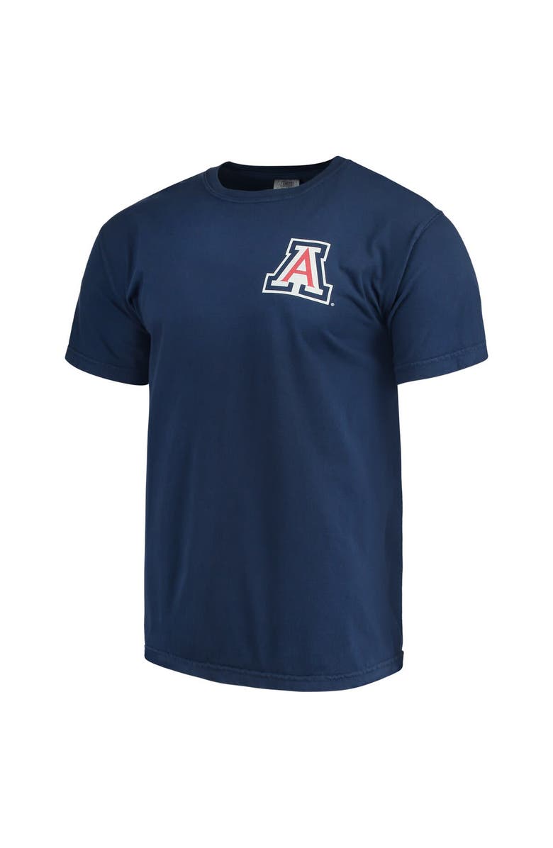 IMAGE ONE Men's Navy Arizona Wildcats Baseball Flag Comfort Colors T-Shirt, Alternate, color,