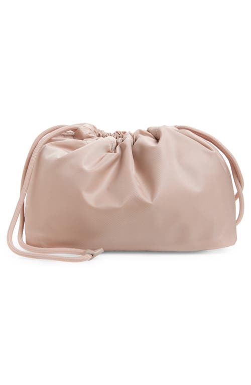 Burberry Reversible Pouch In Pink Nylon With Check Pattern