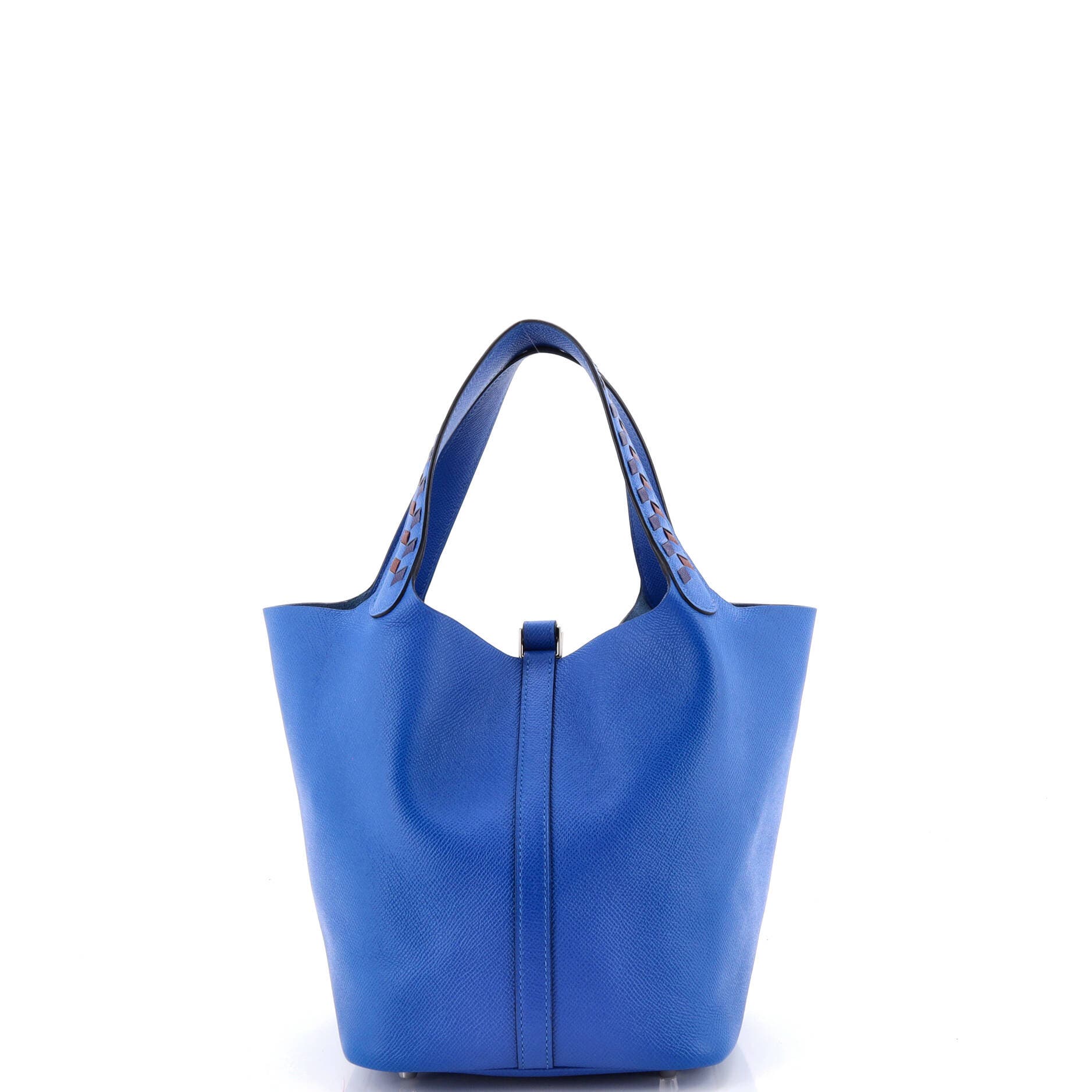 Picotin Lock Bag Tressage Epsom MM, Alternate, color, Blue