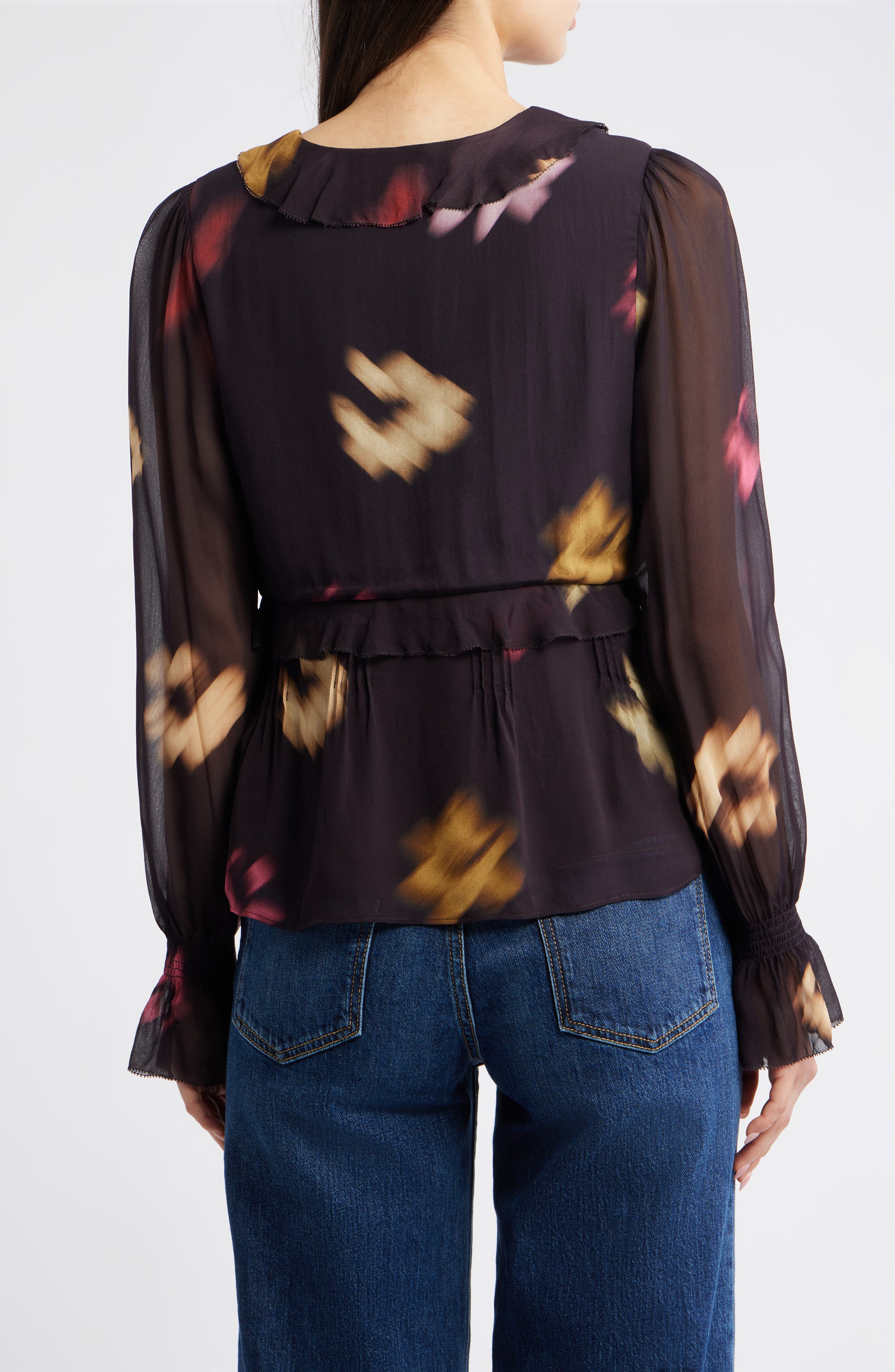 Alixa Floral Ruffle Button-Up Shirt - image 2