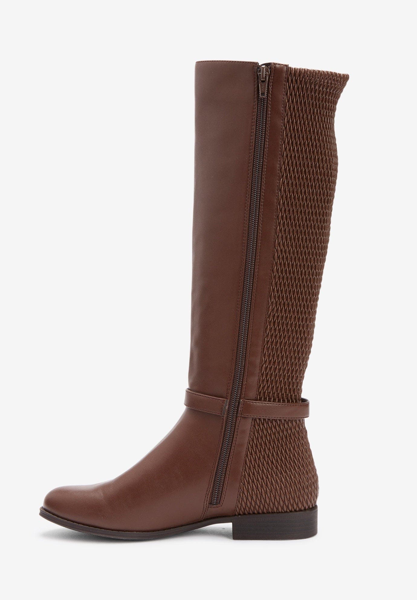 The Reeve Wide Calf Boot, Alternate, color, BROWN