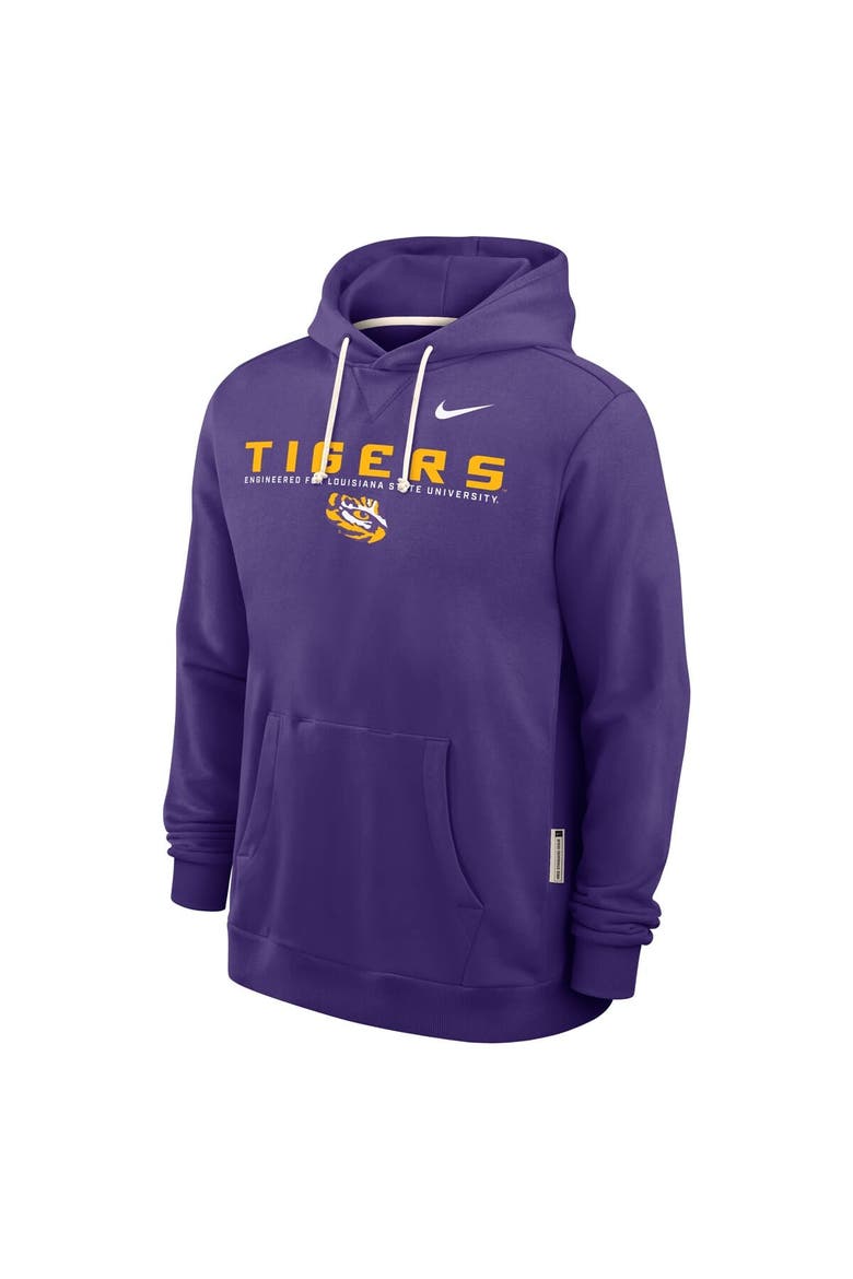 Men's Nike Purple LSU Tigers 2025 Sideline Standard Issue Dri-FIT Hoodie, Alternate, color, Purple