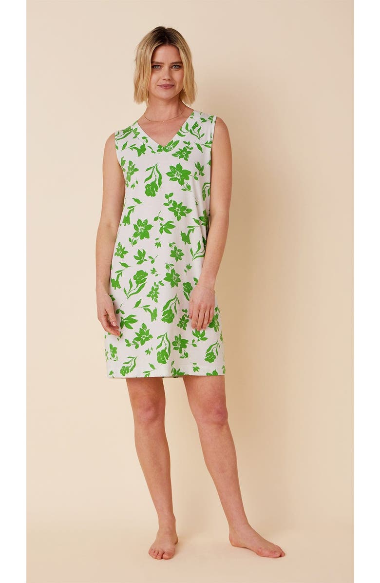 The Cat's Pajamas Pima Knit Nightgown Floral, Main, color, Isa