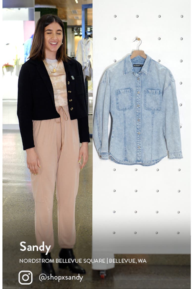 Cinched Back Denim Shirt video