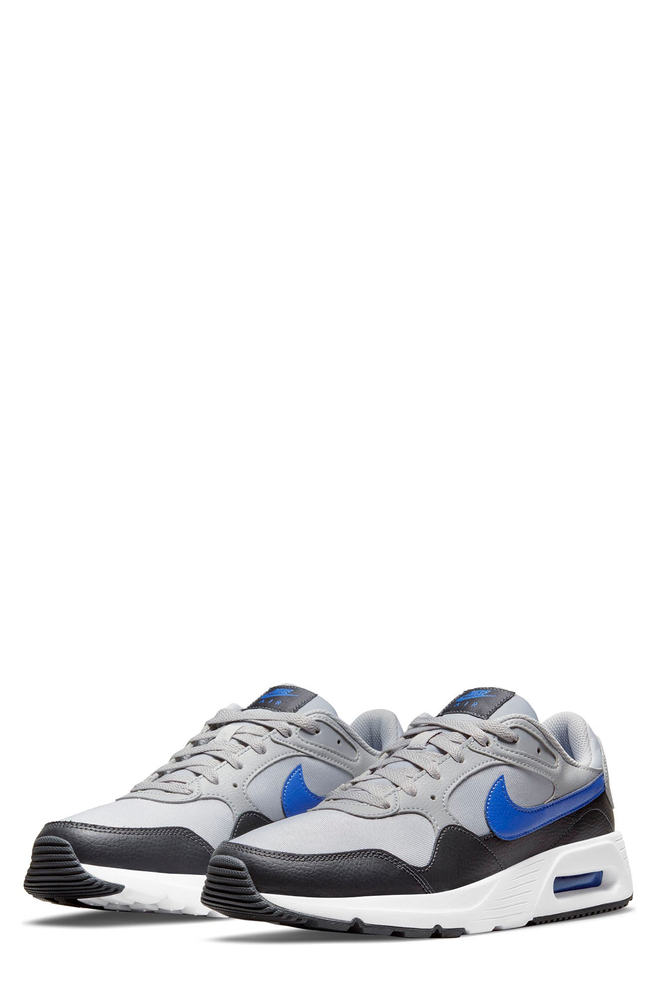 Air Max SC Sneaker, Main, color, LT SMOKE GREY/GAME ROYAL