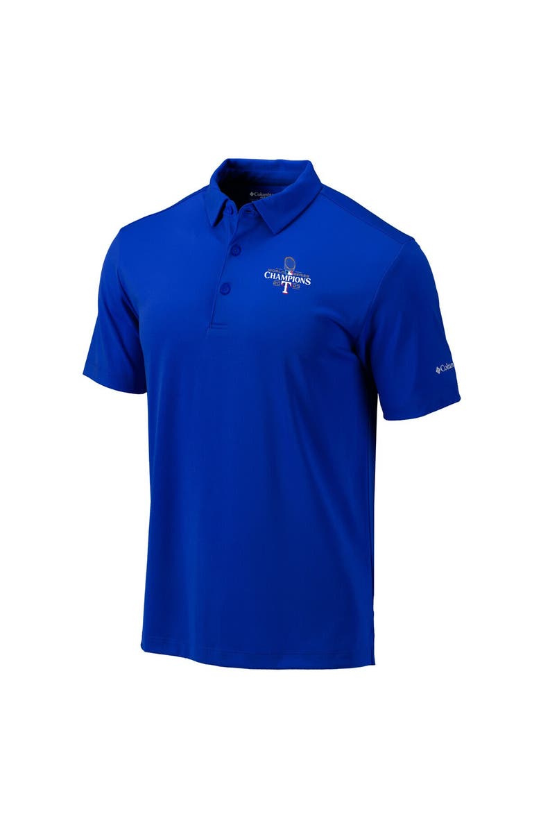 Columbia Men's Columbia Royal Texas Rangers 2023 World Series Champions Omni-Wick Drive Polo, Alternate, color, 
