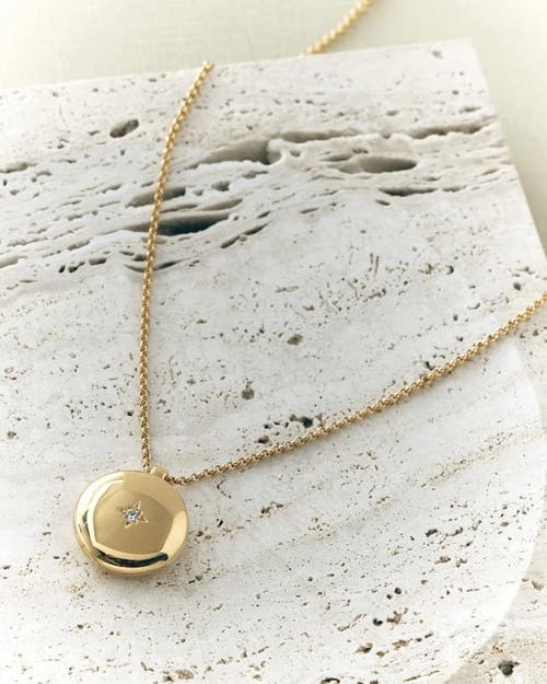 Astley Clarke Gold Biography Medium Locket Necklace In Gold