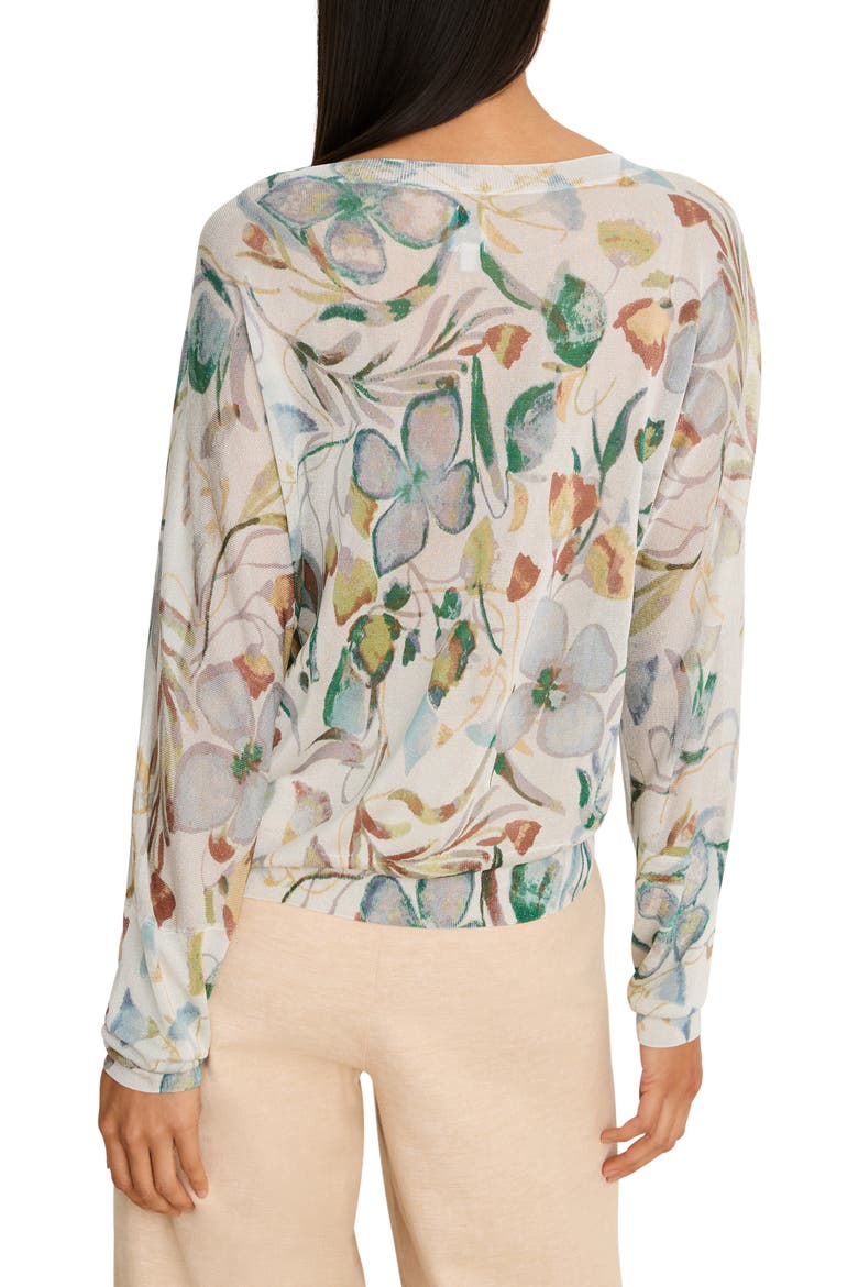 Pressed Flowers Metallic Sweater, Alternate, color, NEUTRAL MULTI