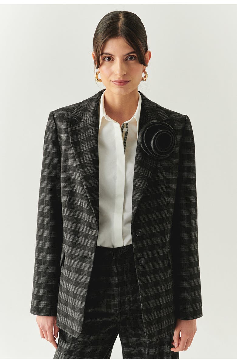 Exquise Amiri Plaid Jacket, Main, color, Anthracite