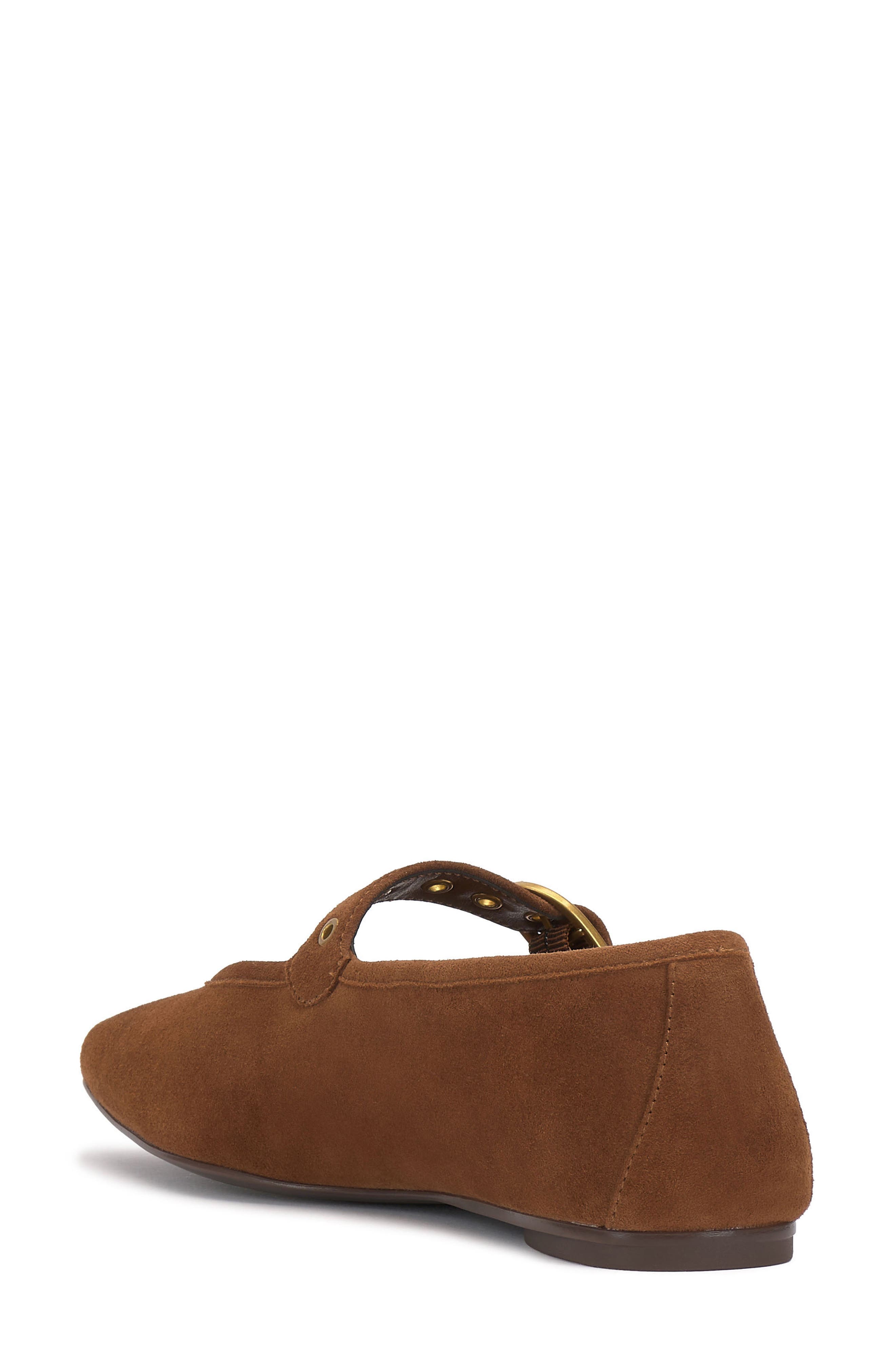 Vince Camuto Vinica Square Toe Mary Jane Flat, Alternate, color, Burnt Sugar