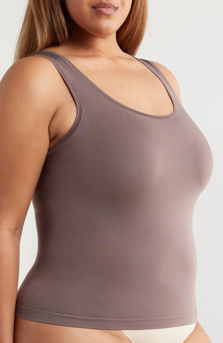 Nordstrom Seamless Layering Tank, Alternate, color, Grey Plum