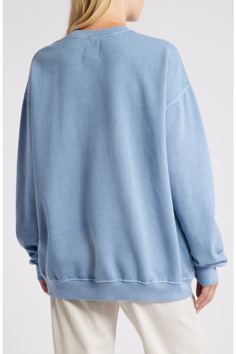 Ride In Cotton Blend Graphic Sweatshirt, Alternate, color, BLUE SHADOW